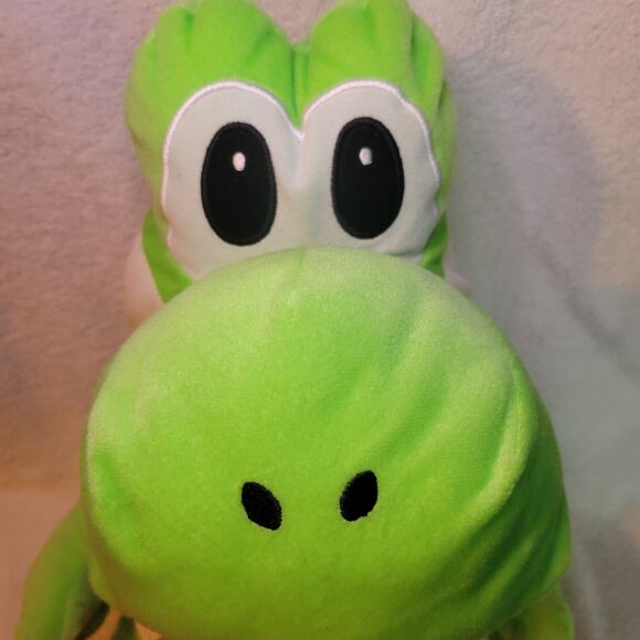 Super Mario Brothers Yoshi Large Plush 22” Stuffed Nintendo 2019 Shell Pocket - Picture 2 of 10